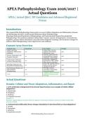 APEA Pathophysiology Exam &ndash; APEA &ndash; 2026&sol;2027 Edition &ndash; Questions and Answers for NP Candidates and Advanced Registered Nurses