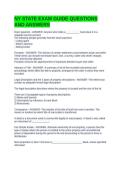 NY STATE EXAM GUIDE QUESTIONS AND ANSWERS