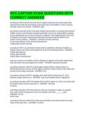NYC CAPTAIN EXAM QUESTIONS WITH CORRECT ANSWERS