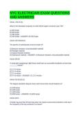 NYC ELECTRICIAN EXAM QUESTIONS AND ANSWERS