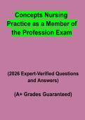 Concepts&colon; Nursing Practice as a Member of the Profession Exam Study Guide PDF &vert; Practice Questions & Revision Notes