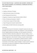 JR 201 HIP PRACTICE EXAM &ndash; QUESTIONS AND ANSWERS &vert; VERIFIED AND&NewLine;WELL DETAILED ANSWERS &vert; PLUS RATIONALES &vert; DOWNLOAD AND PASS &vert;&NewLine;LATEST EXAM UPDATE