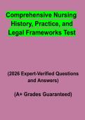 Comprehensive Nursing History&comma; Practice & Legal Frameworks Test Study Guide PDF &vert; Practice Questions & Revision Notes
