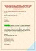 NUR 6001 ADVANCED HEALTH ASSESSMENT &ndash; EXAM 2&colon; QUESTIONS & &NewLine;ANSWERS &lpar;VERIFIED ANSWERS&rpar; WITH RATIONALES &vert; LATEST 2026 &sol; &NewLine;2027 UPDATE &lpar;WPU&rpar; COMPREHENSIVE REVIEW FOR WILLIAM &NewLine;PATERSON UNIVERSITY 