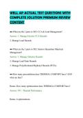 WELL AP ACTUAL TEST QUESTIONS WITH &NewLine;COMPLETE SOLUTION PREMIUM REVIEW &NewLine;CONTENT 