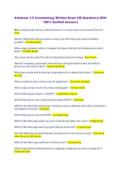 Arkansas 1&period;0 Cosmetology Written Exam &lpar;98 Questions&rpar; With &NewLine;100&percnt; Verified Answers 
