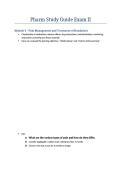 NSG 533 Pharmacology Exam II Study Guide &ndash; Verified Nursing Questions&comma; Correct Answers&comma; and Detailed Rationales for Advanced Practice &lpar;2026 Wilkes University Academic Resource&rpar;