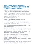APPLICATOR TEST FOR ILLINOIS&comma; GENERAL STANDARDS QUESTIONS AND CORRECT VERIFIED ANSWERS