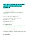 WELL AP FULL QUESTIONS AND CORRECT &NewLine;ANSWERS VERIFIED CERTIFICATION &NewLine;STUDY PACK