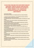 ALU 201 FINAL EXAM AND STUDY GUIDE NEWEST 2026&sol;2027 &NewLine;EXAM BANK &vert; COMPLETE 450 REAL EXAM QUESTIONS &NewLine;AND CORRECT VERIFIED ANSWERS WITH RATIONALES &sol; &NewLine;ALREADY GRADED A&plus; &vert; ALU &plus; ESSENTIALS OF &NewLine;ANATOMY & PHYSIOLOGY FINAL EXAM PREP &NewLine;&lpar;MOST RECENT&excl;&excl;&rpar;