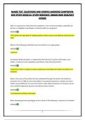 NAMSS TEST &vert;QUESTIONS AND VERIFIED ANSWERS&vert;COMPREHENSIVE STUDY GUIDE&vert;A&plus; STUDY RESOURCE &vert;BRAND NEW 2026&sol;2027 UPDATE