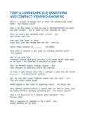 TURF & LANDSCAPE &lpar;3&period;0&rpar; QUESTIONS AND CORRECT VERIFIED ANSWERS