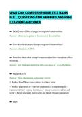 WGU C918 COMPREHENSIVE TEST BANK &NewLine;FULL QUESTIONS AND VERIFIED ANSWERS &NewLine;LEARNING PACKAGE 