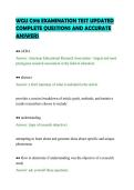 WGU C918 EXAMINATION TEST UPDATED &NewLine;COMPLETE QUESTIONS AND ACCURATE &NewLine;ANSWERS 