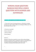 NURSING EXAM QUESTIONS &NewLine;BANK&vert;320 MULTIPLE-CHOICE &NewLine;QUESTIONS WITH ANSWERS AND &NewLine;RATIONALES