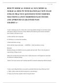 HESI PN Medical-Surgical NGN Practice Exam &vert; Questions&comma; Rationales & Verified Answers