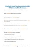Pennsylvania Notary Public State Examination 2026&ndash;2027 Exam Prep & Verified Answers&period;