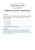 NR546 &sol; NR 546 Advanced Pharmacology Psychopharmacology for the Psychiatric-Mental Health Nurse Practitioner Midterm Exam  Study Guide Review &lpar;Latest Update 2026&sol; 2027&rpar; - Chamberlain