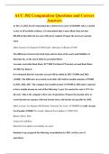 ACC 302 Computation Questions and Correct&NewLine;Answers