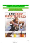 Human Biology&comma; Anatomy and Physiology for the Health Sciences &lpar;2nd Edition&rpar; Test Bank &colon; Complete Chapters 1&ndash;24 &semi; Verified Questions & Answer Key &vert; Comprehensive Exam Practice Guide