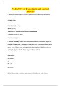 ACC 302 Test 2 Questions and Correct&NewLine;Answers