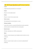AIC 301 Exam Questions and Correct Answers