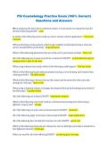 PSI Cosmetology Practice Exam &lpar;100&percnt; Correct&rpar; &NewLine;Questions and Answers 