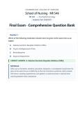 NR546 &sol; NR 546 Advanced Pharmacology Psychopharmacology for the Psychiatric-Mental Health Nurse Practitioner   Final Exam Study Guide Review &lpar;Latest Update 2026 &sol; 2027&rpar; - Chamberlain