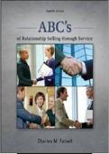 TEST BANK ABC's of Relationship Selling Through Service 12th Edition by Charles M&period; Futrell ISBN 9780078028939 Complete All Chapters&NewLine;