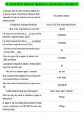 VA Contractor General Questions and Answers Graded A&plus;