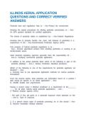 ILLINOIS AERIAL APPLICATION QUESTIONS AND CORRECT VERIFIED ANSWERS
