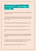 WKF Kumite Exam 260 UPDATED ACTUAL&NewLine;Questions and CORRECT Answers &vert; 100&percnt;&NewLine;Verified &vert; 2026