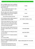 Residential Contractor Practice Exam Test Questions and Answers Rated A
