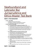 2026&sol;2027 S-Tier Newfoundland and Labrador Bar Jurisprudence & Ethics Master Test Bank &lpar;66&plus; Q&A&rpar;