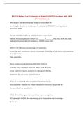 BIL 150 Mallery Test 3 University of Miami&vert; UPDATED Questions with 100&percnt;&NewLine;Correct Answers