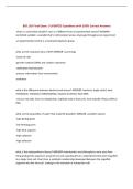BUNDLE FOR BIO 103 EXAMS with UPDATED Questions and  100&percnt; Verified Answers