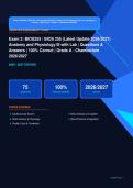 NSG 3250 Adult Health I Exam 1 Actual 2026&sol;2027 &ndash; 100&percnt; Verified &vert; Detailed Rationales &ndash; Pass Guaranteed &ndash; A&plus; Graded