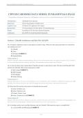 CDW110 CABOODLE DATA MODEL ACTUAL EXAM 2026&sol;2027 &vert; 200 Practice Questions & Correct Answers with Rationales &vert; Pass Guaranteed - A&plus; Graded&NewLine;&NewLine;