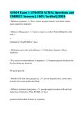 NU664 Exam 1 UPDATED ACTUAL Questions and&NewLine;CORRECT Answers &vert; 100&percnt; Verified &vert; 2026