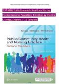 TEST BANK Public&sol;Community Health and Nursing Practice&colon;Caring for Populations 3rd Edition &comma; Chapters 1 - 22&comma; Complete    isbn 9781719650250 &NewLine;