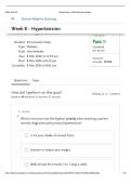 NURS 4506&vert; Week 8 - Hypertension Student Study - EAQ Performance Details&vert; Updated RATED &vert; A&plus; Durham College