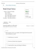 NURS 4506&vert; Wk 8 - Heart Failure Student Study - EAQ Performance Details&vert; Updated RATED &vert; A&plus; Durham College
