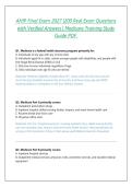 AHIP Final Exam 2027 &vert;200 Real Exam Questions with Verified Answers &vert; Medicare Training Study Guide PDF&period;