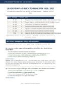 LEADERSHIP ATI PROCTORED ACTUAL EXAM 2026&sol;2027 &vert; 70 Questions & Correct Answers with Rationales &vert; Pass Guaranteed - A&plus; Graded&NewLine;&NewLine;