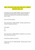 NR511 MIDTERM EXAM QUESTIONS WITH CORRECT&NewLine;ANSWERS 2026-2027
