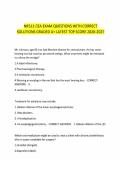 NR511 CEA EXAM QUESTIONS WITH CORRECT&NewLine;SOLUTIONS GRADED A&plus; LATEST TOP SCORE 2026-2027