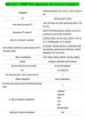 Med Cert 1 DODD Test Questions and Answers Graded A&plus;