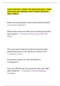 CLASS D SECURITY LICENSE TEST &lpar;NEW 2026&sol;2027&rpar; &vert; EXAM&NewLine;QUESTIONS AND ANSWERS LATEST UPDATE 2026&sol;2027 &vert;&NewLine;100&percnt; CORRECT&period; 