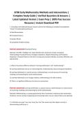 D700 Early Mathematics Methods and Interventions &vert;&NewLine;Complete Study Guide &vert; Verified Questions & Answers &vert;&NewLine;Latest Updated Version &vert; Exam Prep &vert; 100&percnt; Pass Success&NewLine;Resource &vert; Instant Download PDF