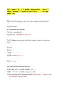 NSG 3160 EXAM 2 ACTUAL QUESTIONS AND CORRECT&NewLine;ANSWERS UPDATED 2026&sol;2027 GRADED A&plus; &vert; VERIFIED&NewLine;ANSWERS&period;